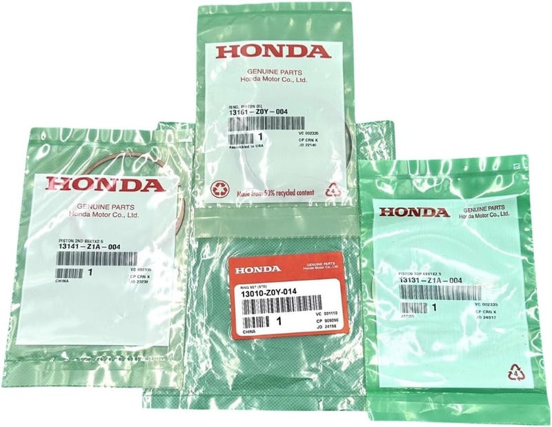 KINDZA Genuine Piston Ring Set 13010-Z0Y-014 for Honda GC190LA GCV190LA HRX217 - Image 2